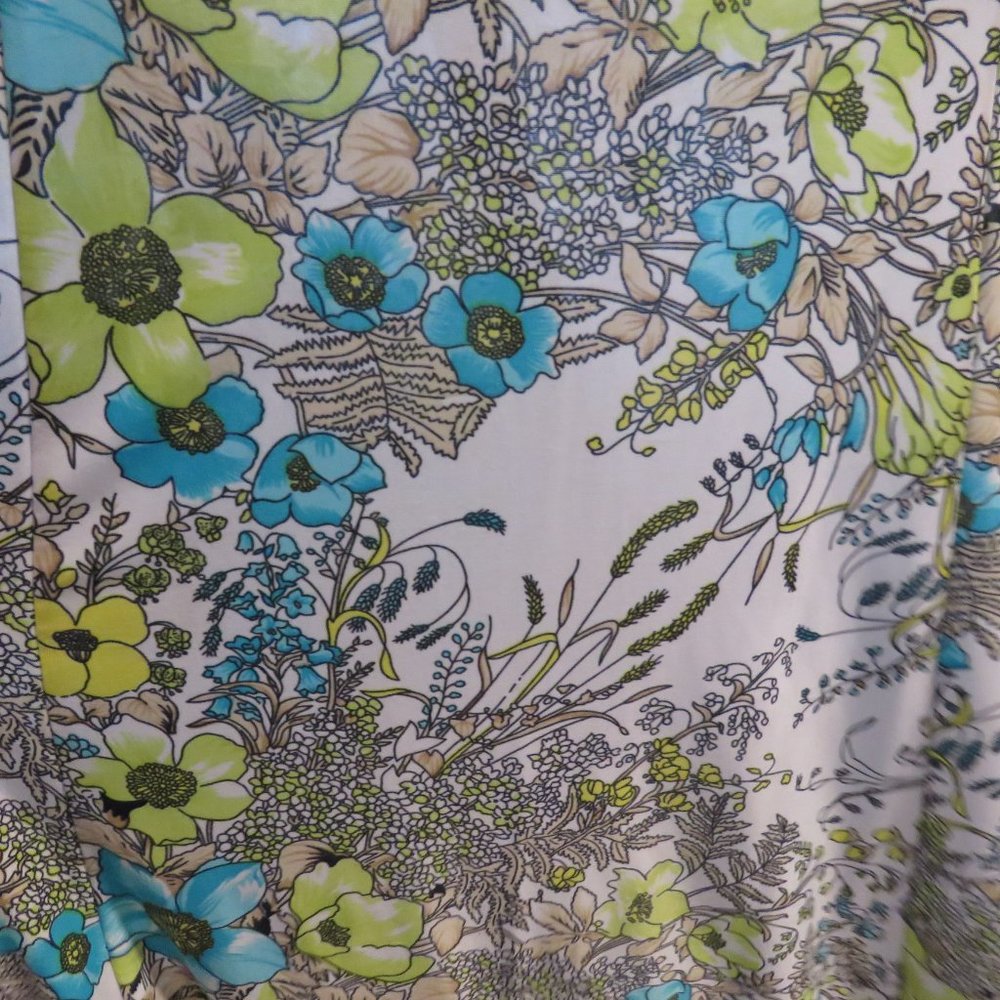 Vintage 60s/70s housedress - floral - size XL - Picture 4 of 8